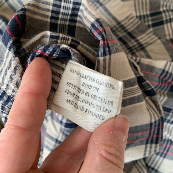 Kardo Fair Wage Plaid Button Down Shirt sz Large PWM2 - Picture 7 of 9